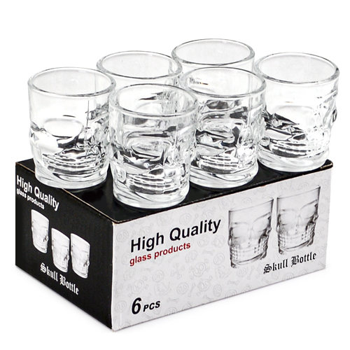 Набір чарок "Череп" 6шт/наб 50мл Stenson R29804-White фото 2