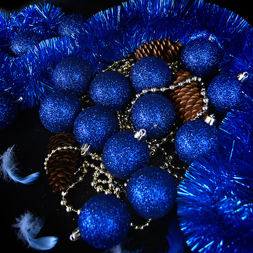 Ялинкові кульки 6см "Блискітки" 100шт/уп Stenson 9192B-6 фото 2