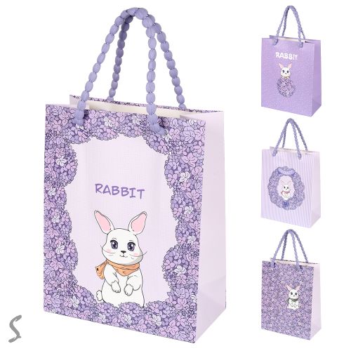 Пакет подарунковий паперовий S "Rabbit" 14.5*19.5*10cм Stenson R40866-S