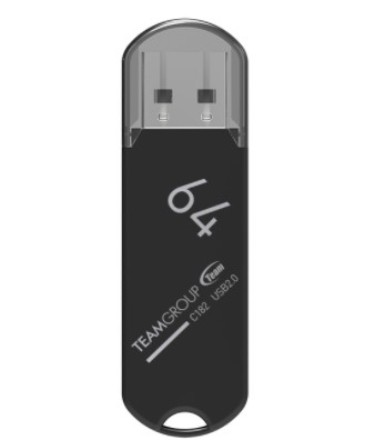 Картинка  Накопичувач Team 64GB USB 2.0 C182 Black (TC18264GB01) от магазина cd-market фото 2