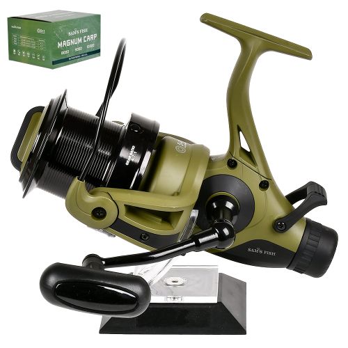 Котушка карпова з бейтранером "Magnum Carp" 10000 5+1bb метал шпуля Stenson SF24345-10