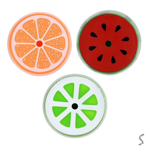 Склянка з кришкою та трубочкою "Fruits" 600мл Stenson R38206 фото 2
