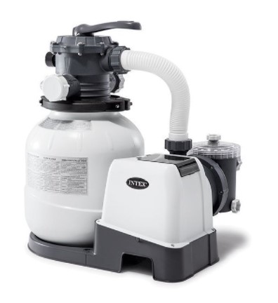 Фільтр-насос пісочний Intex 26646 (7900 л/год., 23 кг., 250W, для басейнів об'ємом 1100-40000 л., таймер, підключення Ø38 мм.)