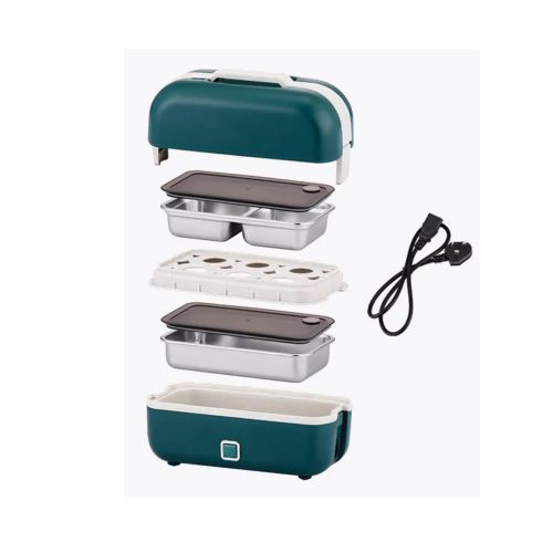 Ланч-бокс електричний з підігрівом 25*13см Stenson R98044 фото 2