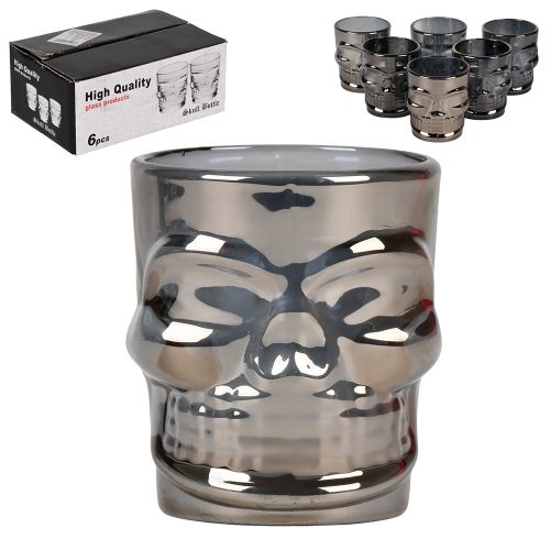 Набiр чарок "Череп" 6шт/наб 50мл Stenson R29804-Grey фото 3