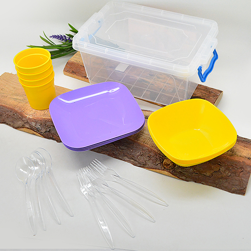 Набір для пікніка 21пр/наб 13*20*31см (на 4персони) Stenson (BP-186) фото 2