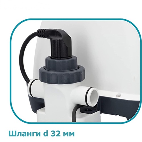 Хлоргенератор Intex 26664 (хлор 4 г/год, для басейнів об'ємом до 17413 л, працює від фільтра-насоса 1136-3785 л/год, таймер, підключення Ø32 мм.) фото 5