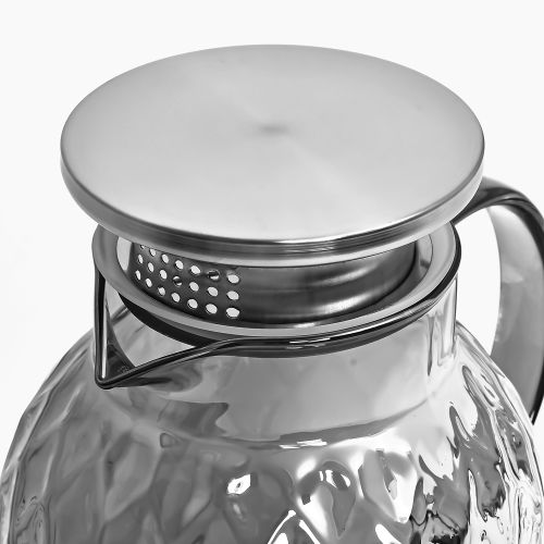 Графін скляний з кришкою 1.8л Stenson R92776 фото 4