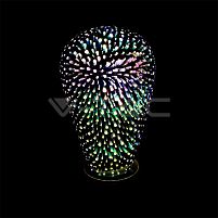 Картинка  Філоментна LED лампа V-TAC, 3W, SKU-2705, ST64-E27, 3D FILAMENT BULB-3000K (3800157641531) магазин cd-market