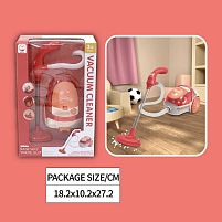 Пилосос 8016 на батарейках, імітація справжнього інструменту, підсвічування, в коробці