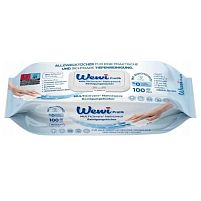 Серветки вологі для прибирання парфум.WEWI Відбілюючі 100шт/уп Stenson EG-1000105