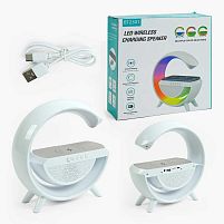 Колонка C 65392 бездротова зарядка телефона, вбудований акумулятор, Bluetooth 5.2, підтримка TF Card, USB Type-C, зміна режимів підсвічування, у