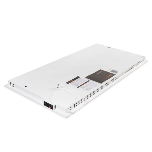 Електрична інфрачервона керамічна панель (обігрівач) EraFlyme C900PW-bk (0.9 kW, 18 кв.м., білий камінь, клімат-контроль, 5*60*60 см.) фото 6