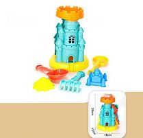 Пісочний набір JX 3633 млин, сито, лопатка, граблі, 2 формочки, в сітці