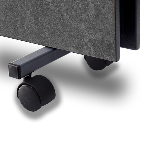 Електрична інфрачервона керамічна панель (обігрівач) EraFlyme C2/1200PG (1.2 kW, 22 кв.м, графіт, клімат-контроль, двостороння, колеса, 6*45*90 см.) фото 5