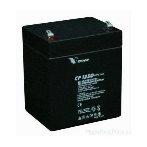 Картинка  Аккумуляторная батарея Vision CP 12V 5Ah (CP1250AY) от магазина cd-market