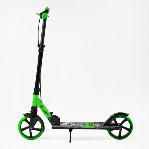 Самокат двоколісний "Best Scooter" SH-50730 "SHARK", з ручним гальмом, затискач керма, колеса PU - 20 см, 1 амортизатор, в коробці фото 7