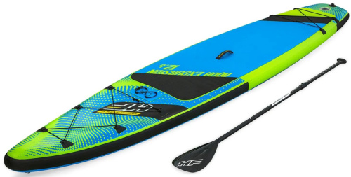 Надувна дошка для серфінгу (SUP-борд) Hydro Force Aqua Excursion 12.6' BestWay 65373 (15*79*381 cм., весло, ліш, насос, сумка, до 120 кг.) фото 2