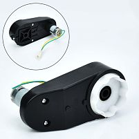 Рульовий редуктор в зборі з мотором для дитячого електрокарта Bambi Kart M 6147-ST GEAR (24V, RPM7000, отвір під вісь: Ø12 мм, ↔17 см)