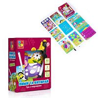 Гра настільна "Пиши та витирай. Ферма" (укр) VT5010-19 "Vladi Toys", 34 магнітні елементи