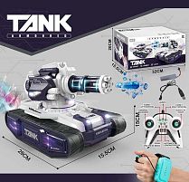 Танк на радіокеруванні 399 D-9 пульт 2.4 GHz, акумулятор 3.7 V, сенсорний браслет, стріляє орбізами, генерує пару, звуки, підсвічування, орбізи,