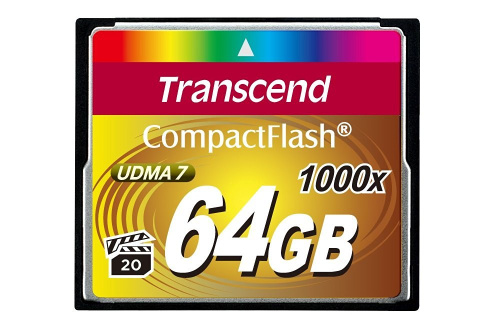 Картинка  Карта пам'ятi Transcend 64GB CF 1000X (TS64GCF1000) от магазина cd-market