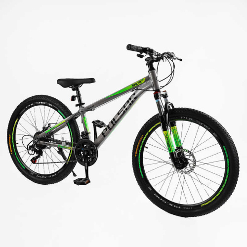 Велосипед двоколісний спортивний Corso PL-26031 «Pulsar» (колеса Ø26"/гума, рама: 13"/алюміній, швидкостей: 21, обладнання Shimano) фото 2