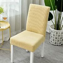 Чохол на стілець натяжний "Beige" 50*40см~65*45см Stenson R89560-BG