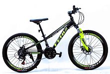 Велосипед двоколісний спортивний Corso FX-24962 «Fenix» (колеса Ø24"/гума, рама: 11"/алюміній, швидкостей: 21, обладнання SunRun)