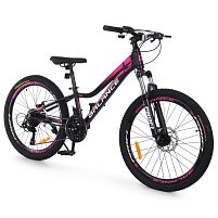 Велосипед двоколісний спортивний Profi BL-2405 «Balance» (колеса Ø24"/гума, рама: 11"/алюміній, швидкостей: 21, обладнання Shimano)