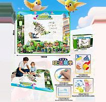 Килимок для малювання водою YYD 0314 100х80 см, 3 маркери, водяні печатки, трафарети, в коробці