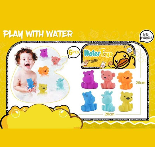 Пискавка HY 795-2 “Тваринки”, 6 штук, у пакеті