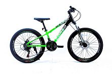 Велосипед двоколісний спортивний Corso SN-24474 «Skyline» (колеса Ø24"/гума, рама: 11"/алюміній, швидкостей: 21, обладнання Shimano)