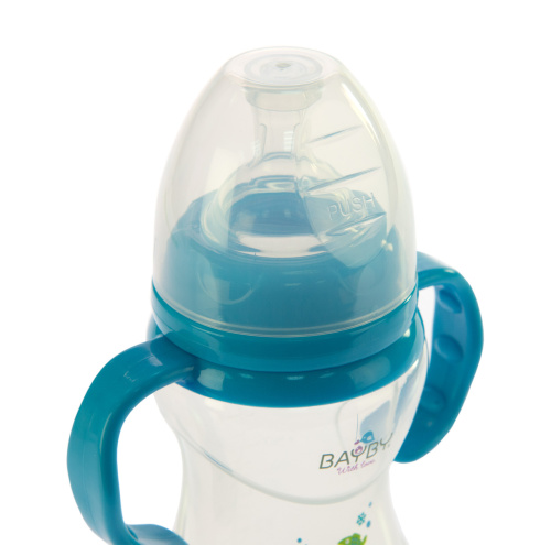 Картинка  Бутылочка для кормления Bayby BFB6106 240ml 6м+ синий от магазина cd-market фото 5
