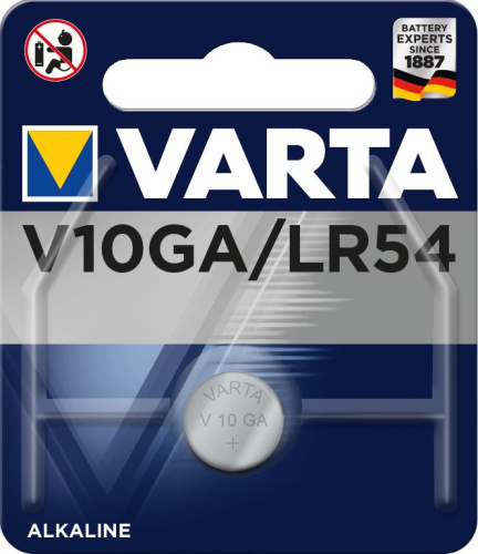 Картинка  Батарейка VARTA V 10 GA BLI 1 ALKALINE (04274101401) от магазина cd-market