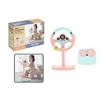 Кермо 2192 E-72 Штрихкод=92477 колір РОЖЕВИЙ, висота підставки 34 см, звукові ефекти, озвучування англійською, веселі мелодії, підсвічування, пед