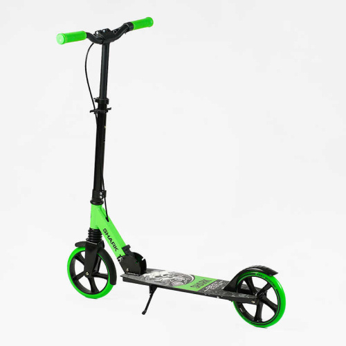 Самокат двоколісний "Best Scooter" SH-50730 "SHARK", з ручним гальмом, затискач керма, колеса PU - 20 см, 1 амортизатор, в коробці фото 5