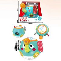 Брязкальце BY 124 “Слоник”, розмір -18х16х17 см, підсвічування, мелодії, звуки, елементи-шурхотуни, хоботок обертається на 360°, геометричні ф