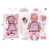 Пупс A 930 E висота: 33 см, голосовий чіп, імітація скляних очей, пустушка, аксесуари, в коробці