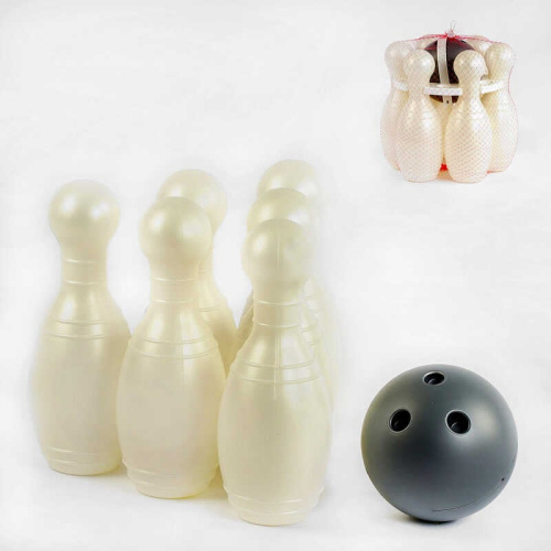 Кеглі "Великі 0283 колір білий "BAMSIC", в сітці