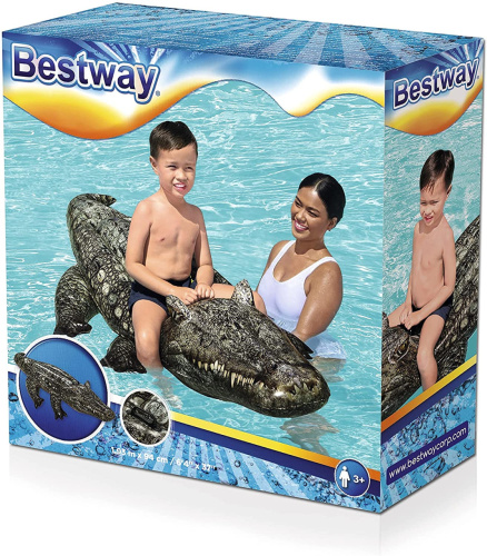 Надувна іграшка для плавання BestWay 41478 «Крокодил» (94*193 см, від 3-х років, до 45 кг) фото 4