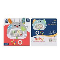 Брязкальце 1941-3 “Зайченя”, мелодії, підсвічування, дзеркальце, брязкальця, в коробці