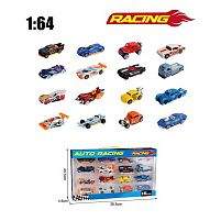 Набір машин SL 3308 масштаб: 1:64, 16 металопластикових моделей, в коробці