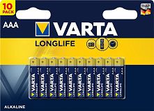 Картинка  Батарейка VARTA LONGLIFE AAA BLI 10 ALKALINE (04103101461) магазин cd-market