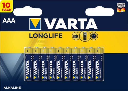 Картинка  Батарейка VARTA LONGLIFE AAA BLI 10 ALKALINE (04103101461) от магазина cd-market