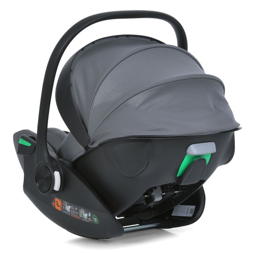 Автокрісло El Camino i-FLOW ME 1198 Gray (встановлення проти ходу руху, зріст дитини: 40-87 см, 3 точки кріплення, ремень безпеки, вік 0+) фото 4