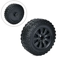 Картинка  Колесо для дитячого електромобіля Bambi Racer M 6280-EVA WHEEL (заднє та переднє однакові Ø28 см/↔9 см/EVA, адаптер під редуктор) магазин cd-market