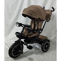 Велосипед дитячий триколісний El Camino ME 1193 MODENA Beige Praline (колеса: передні Ø26 см, задні Ø23 см, батьківська ручка, фара)