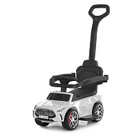 Каталка-толокар Bambi M 6255EL-1 (колеса: Ø5,5 см/EVA, батьк. ручка, страхувальний бампер, сидіння: екошкіра, музика, до 30 кг)