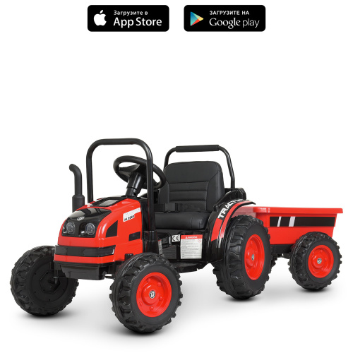 Електромобіль дитячий Bambi Racer M 4419EBLR-3 «Трактор» (колеса: передні Ø9.4", задні Ø12"/EVA, акк: 12V/9Ah, мотор: 2*12V/35W, до 5 км/г, до 25 кг) фото 12